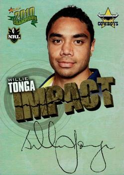 2010 NRL Champions - Impact Signature Gold #IS36 Willie Tonga Front
